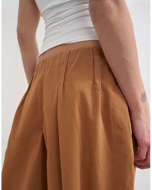 TOPSHOP White Poplin Balloon Trouser