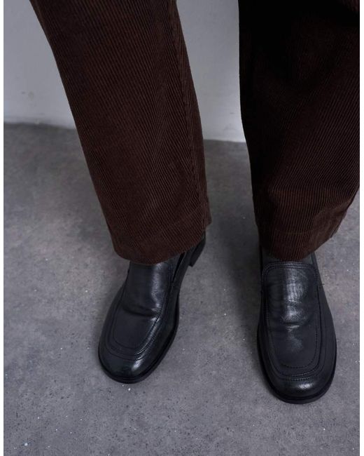 TOPSHOP Brown Cord High Rise Barrel Trouser
