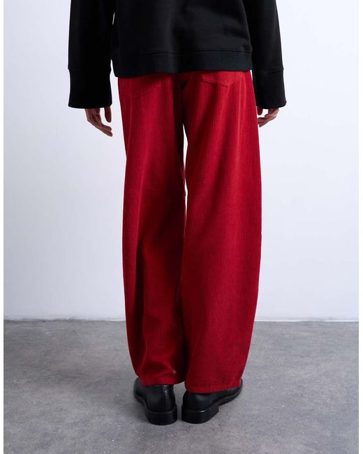 TOPSHOP Red Barrel Mid Rise Jean