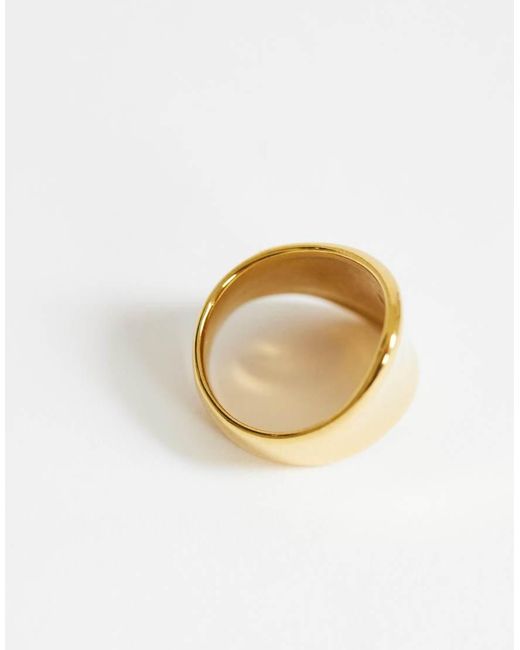TOPSHOP Metallic Remi Waterproof Asymmetric Ring