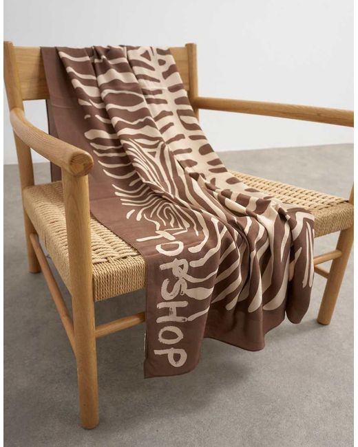 TOPSHOP Brown Rectangle Sarong