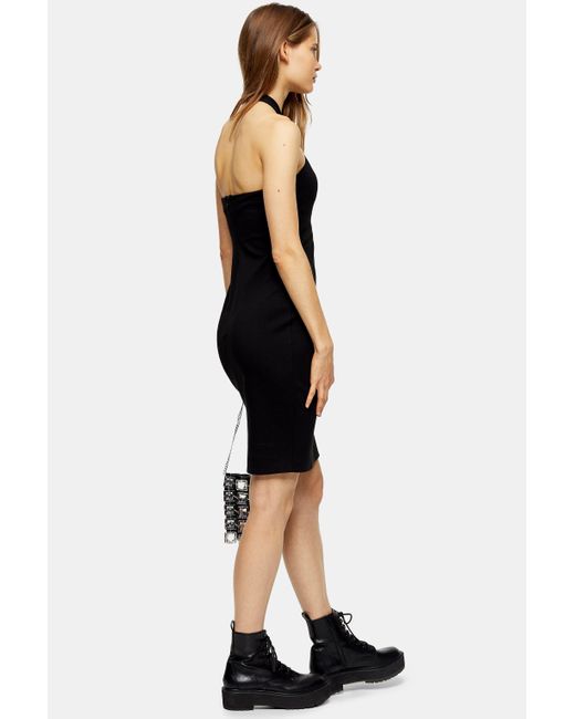 topshop halter neck dress