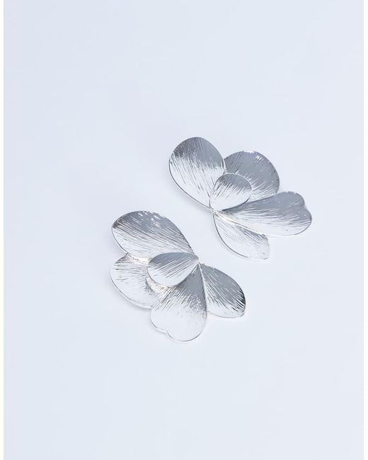 TOPSHOP Blue Birdie Stud Statement Earrings