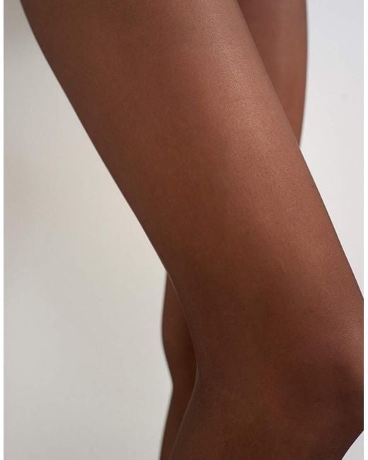 TOPSHOP Brown 2 Pack 15 Denier Tights