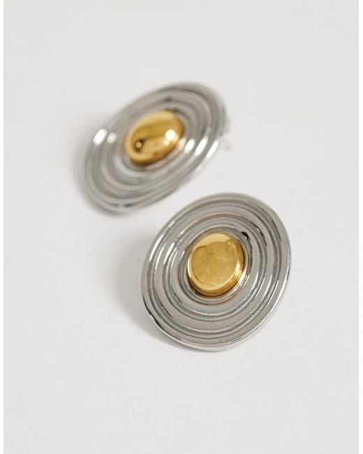 TOPSHOP White Enzo Waterproof Stainless Steel Stud Earring