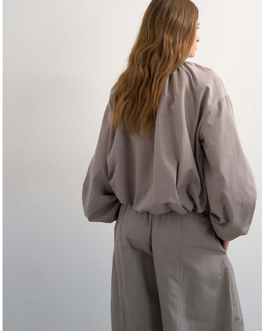 TOPSHOP Gray Co Ord Lightweight Anorak Jacket