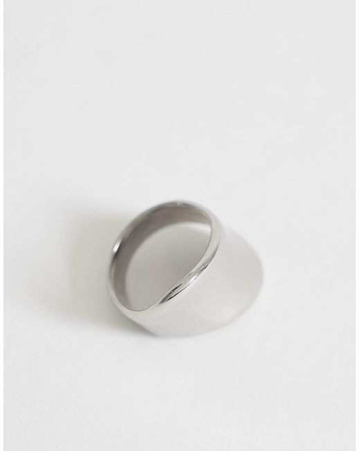 TOPSHOP White Remi Waterproof Asymmetric Ring