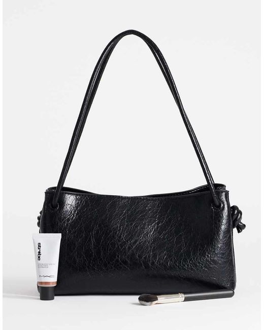 TOPSHOP Black Schelby Medium Flat Bowler