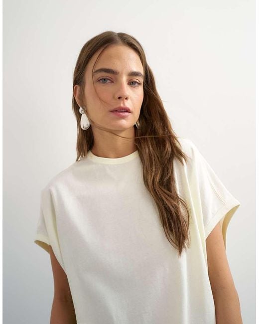 TOPSHOP Green Colour Block Oversized Tank
