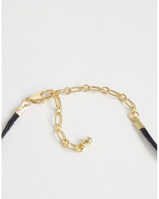 TOPSHOP Metallic Nasha Cord Necklace