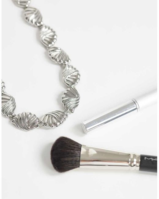 TOPSHOP Metallic Naleigh Swirl Necklace