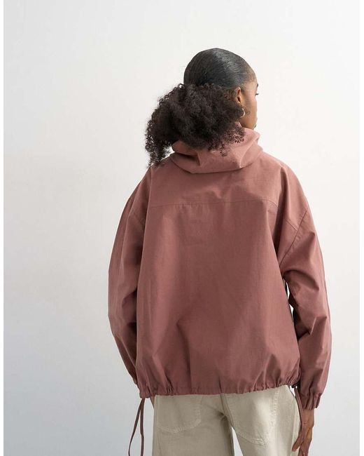 TOPSHOP Brown Co-ord Over The Head Bomber