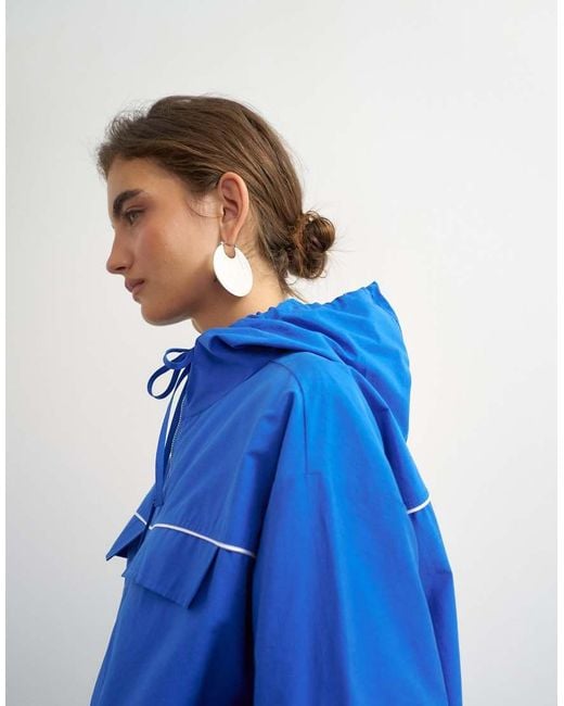 TOPSHOP Blue Piping Bomber
