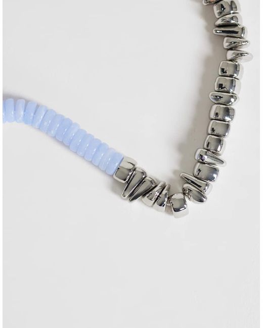 TOPSHOP White Mateo Beaded Necklace