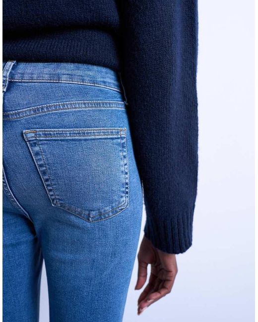 TOPSHOP Blue Jamie High Rise Skinny Jean