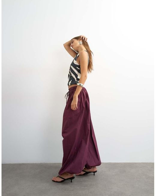 TOPSHOP Red Extreme Balloon Pants