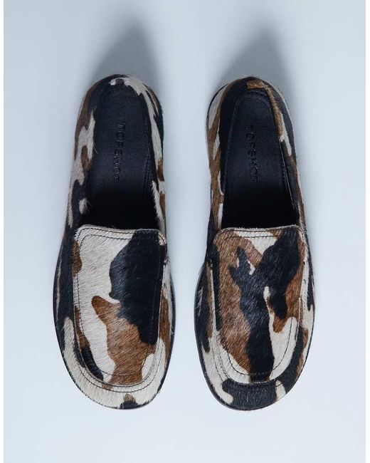 TOPSHOP Multicolor Corrie Flat Loafers