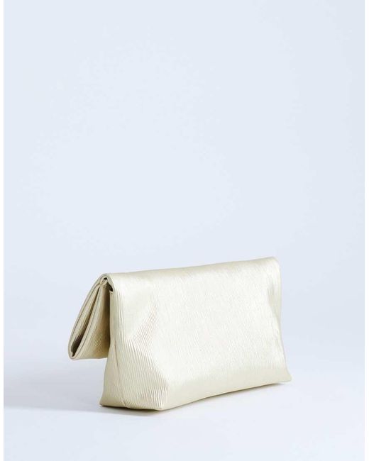 TOPSHOP White George Oversized Clutch Bag