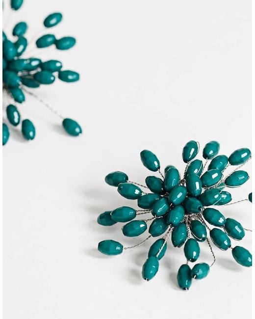 TOPSHOP Blue Echo Statement Hand-Made Stud Earring