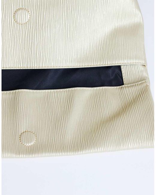 TOPSHOP White George Oversized Clutch Bag