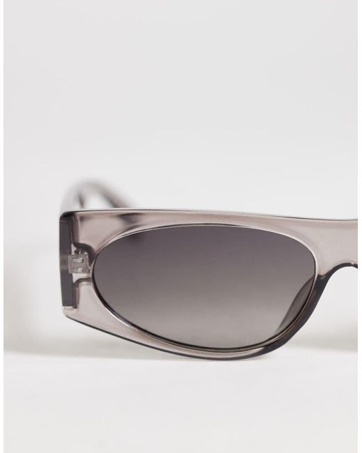 TOPSHOP Gray Mykonos Cat Eye Sunglasses