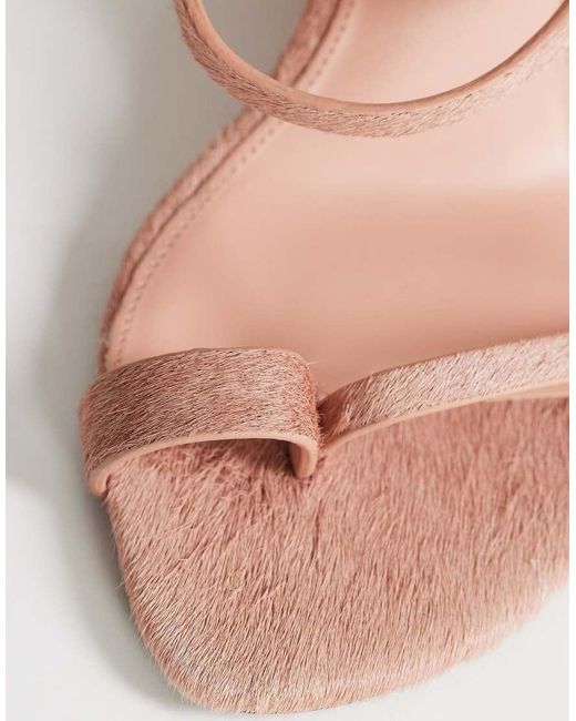 TOPSHOP Pink Abi Strappy Wedge High Heel