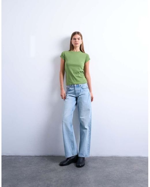 TOPSHOP Green Everyday Tee