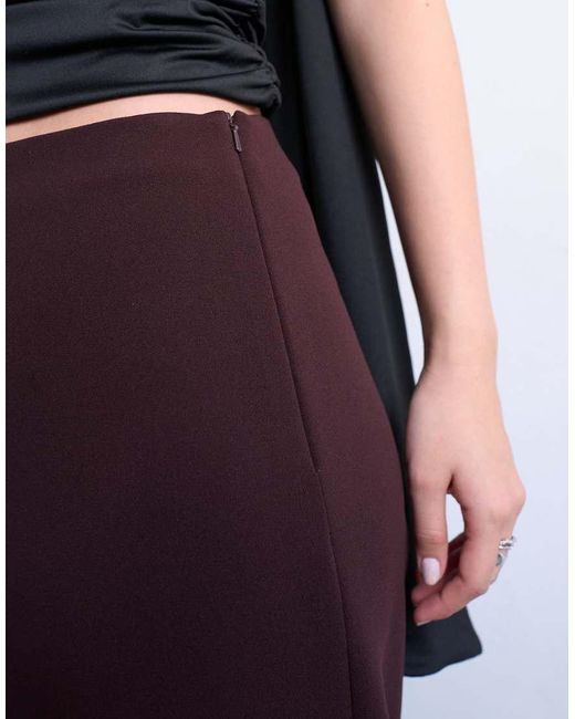TOPSHOP Blue Clean Pull On Tailored Trouser