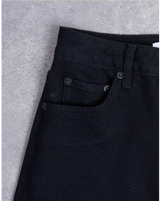 TOPSHOP Black Dree High Rise Slim Straight Leg Jean