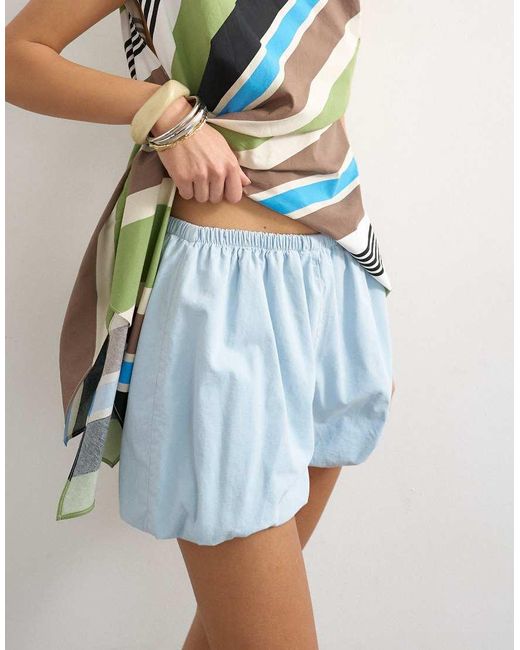 TOPSHOP White Bubble Short