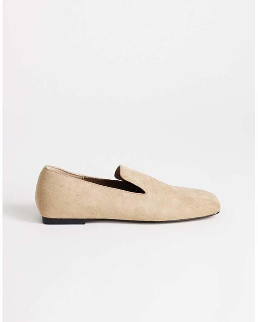 TOPSHOP Natural Denise Slip On Flat Shoe