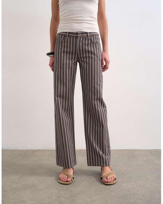TOPSHOP Multicolor Ember Low Rise Straight Leg Jean