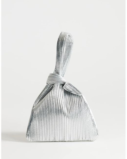 TOPSHOP White Gwyn Ribbed Grab Bag