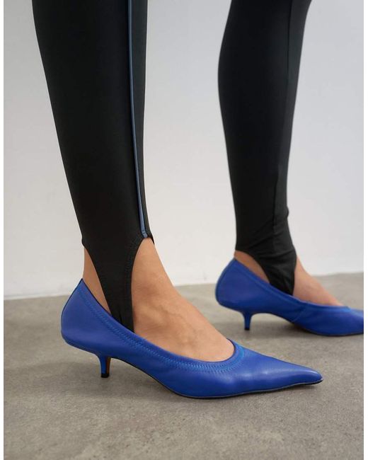TOPSHOP White Stirrup Piping Leggings