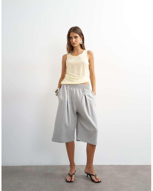 TOPSHOP Gray Board Shorts