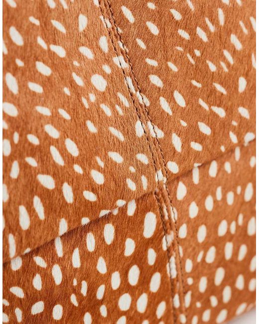 TOPSHOP Orange George Oversized Clutch Bag