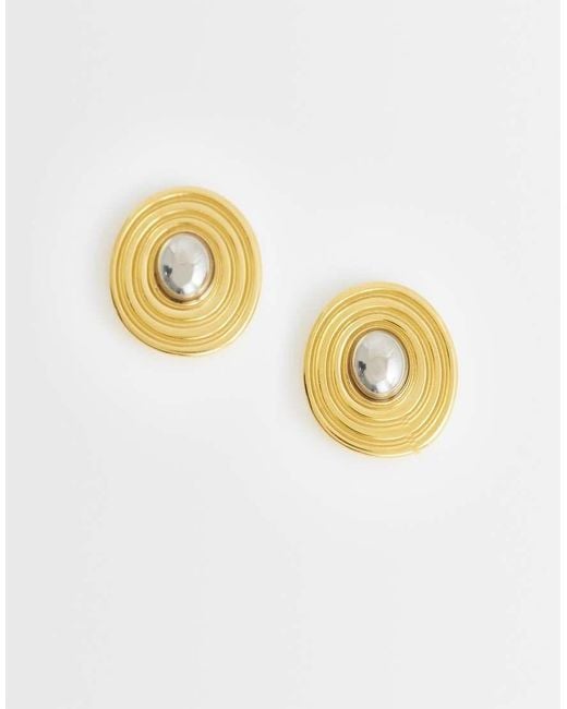 TOPSHOP Metallic Enzo Waterproof Stainless Steel Stud Earring