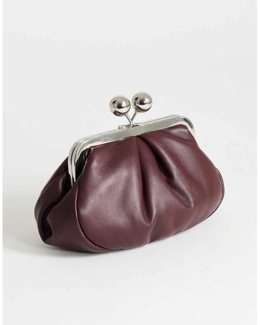 TOPSHOP Pink Clover Clutch Bag