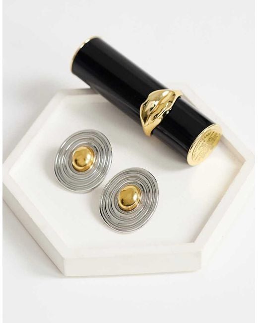 TOPSHOP White Enzo Waterproof Stainless Steel Stud Earring