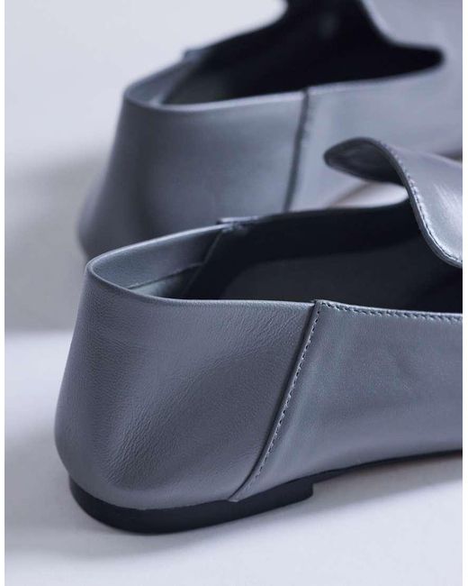 TOPSHOP White Chloe Premium Real Leather Loafer