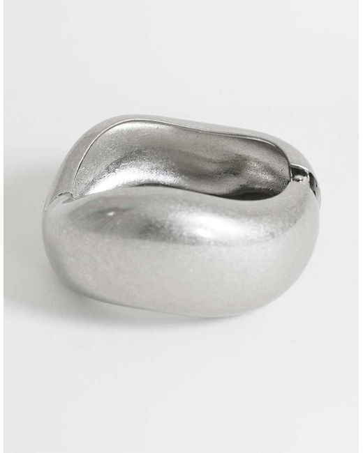 TOPSHOP Gray Flavia Chunky Bangle