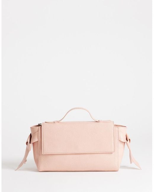 TOPSHOP Pink Josie Small Grab Knot Detail Grab Bag