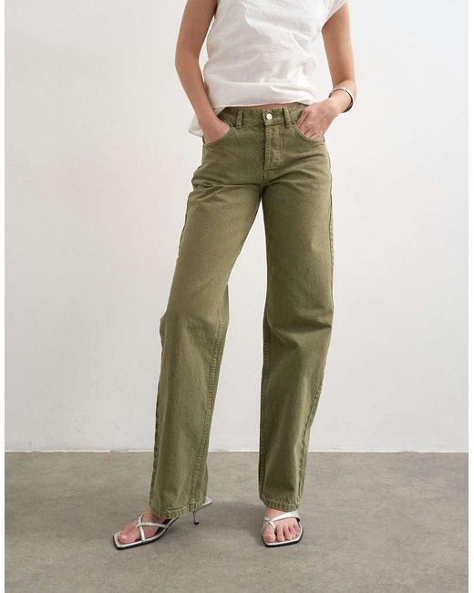 TOPSHOP Multicolor Ember Low Rise Straight Jean