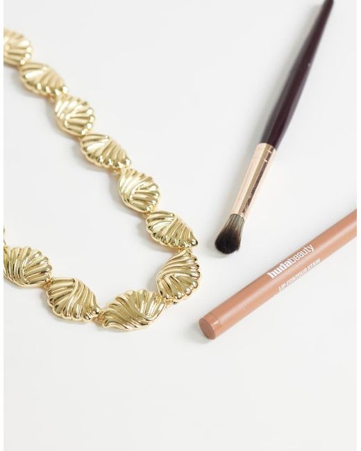 TOPSHOP Metallic Naleigh Swirl Necklace