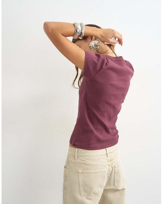 TOPSHOP Purple Everyday Tee