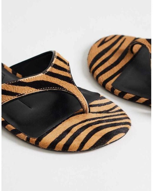 TOPSHOP White Sisi Flip Flops