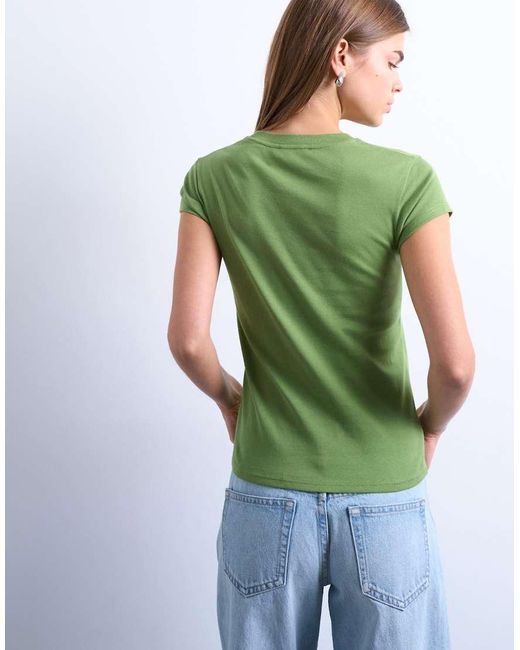 TOPSHOP Green Everyday Tee