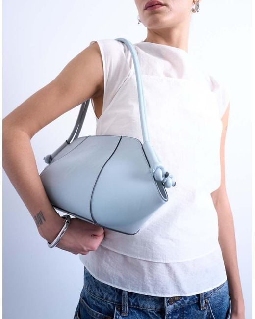 TOPSHOP Blue Sofia Medium Shoulder Bag