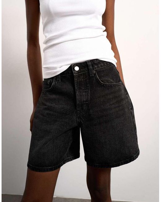 TOPSHOP Natural Denim Editor Short