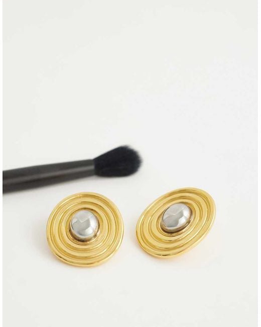 TOPSHOP Metallic Enzo Waterproof Stainless Steel Stud Earring